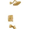 Moen UT3693EPORB Voss M-CORE 3-Series 1-Handle Eco-Performance Tub and Shower Trim Kit, Valve Required, Oil Rubbed Bronze(Brushed Gold)