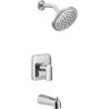 Moen UT3813EPBN Align M-CORE 3-Series 1-Handle Eco-Performance Tub and Shower Trim Kit, Valve Required, Chrome(Chrome)