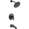 Moen UTS2203EPBL Doux Collection M-CORE 2-Series 1-Handle Tub and Shower Trim Kit, Valve Required, Matte Black(Matte Black)