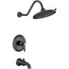 Moen UTS232104EPBL Weymouth M-CORE 2-Series 1-Handle Tub and Shower Trim Kit, Valve Required, Matte Black(Matte Black)