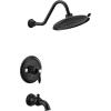 Moen UTS33103EPBL Weymouth M-CORE 3-Series 1-Handle Eco-Performance Tub and Shower Trim Kit, Valve Required, Matte Black(Matte Black)
