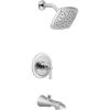 Moen UTS3913EPNL Flara M-CORE 3-Series 1-Handle Eco-Performance Tub and Shower Trim Kit, Valve Required, Polished Nickel(Chrome)