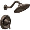 Wynford T5502ORB Moentrol Shower Trim Kit with 7-Inch Rainshower, Valve Required, Oil Rubbed Bronze