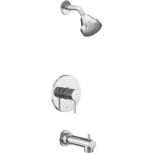 Moen Align Brushed Nickel M-CORE 2-Series 1-Handle Tub and Shower Trim Kit, Valve Required, UT2193EPBN(Chrome)