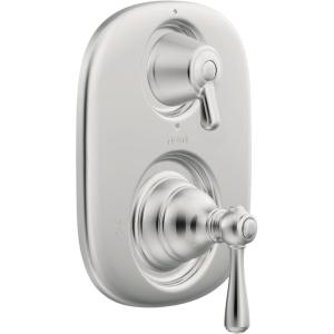 Moen Kingsley Brushed Nickel Moentrol Shower Valve with 3-Function Integrated Diverter Valve Trim, Valve Required, T4111BN(Chrome)