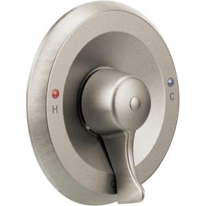 Moen M-Dura Posi-Temp Shower Trim Kit, Commercial 7-Inch Classic Shower Valve Control Trim Kit, Valve Required (Sold Separately), Brushed Nickel, T8370CBN(7-Inch Shower Trim Kit)