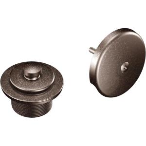 Moen Oil-Rubbed Bronze Push-N-Lock Tub and Shower Drain Kit with 1-1/2 Inch Threads, Drain Plug and Overflow, T90331ORB
