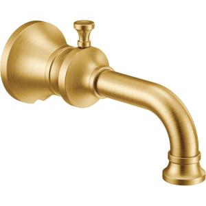 Moen S5000 Colinet Traditional Diverter Tub Spout with Slip-fit CC Connection, Chrome(Brushed Gold)