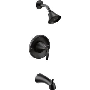 Moen T2743EP Glyde Posi-Temp Tub/Shower Faucet, Chrome(Matte Black)