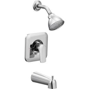 Moen T2813EP Rizon Posi-Temp Eco-Performance Tub and Shower Trim, Valve Required, Chrome(Chrome)