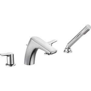 Moen T987 Method Two-Handle Low Arc Roman Tub Faucet Includes Hand Shower, Valve Required
