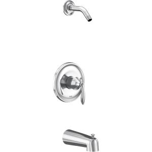 Moen UT2133NH Eva Collection M-CORE 3-Series 1-Handle Tub and Shower Trim Kit, Valve Required, Chrome(Chrome)