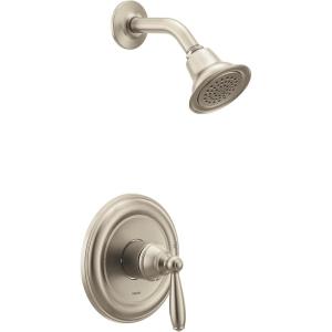 Moen UT2152EP Brantford M-CORE 2-Series 1-Handle Tub and Shower Trim Kit, Valve Required, Chrome(Brushed Nickel)