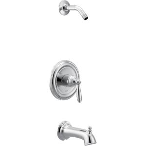 Moen UT2153NH Brantford M-CORE 3-Series 1-Handle Tub and Shower Trim Kit, Valve Required, Chrome(Chrome)