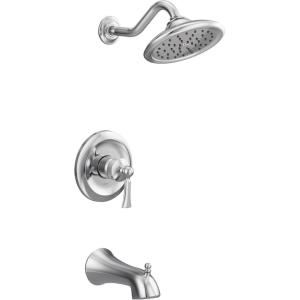 Moen UT35503 Wynford M-CORE 3-Series 1-Handle Tub and Shower Trim Kit, Valve Required, Chrome(Chrome)