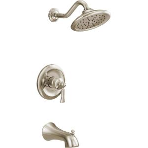 Moen UT35503 Wynford M-CORE 3-Series 1-Handle Tub and Shower Trim Kit, Valve Required, Chrome(Polished Nickel)