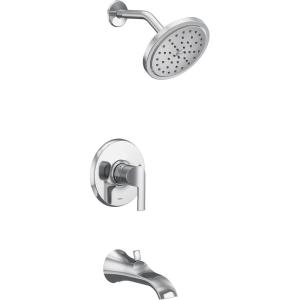 Moen UTS2203EPBL Doux Collection M-CORE 2-Series 1-Handle Tub and Shower Trim Kit, Valve Required, Matte Black(Chrome)