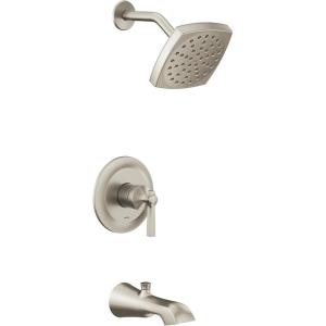 Moen UTS2913EPBG Flara M-CORE 2-Series 1-Handle Tub and Shower Trim Kit, Valve Required, Brushed Gold(Brushed Nickel)