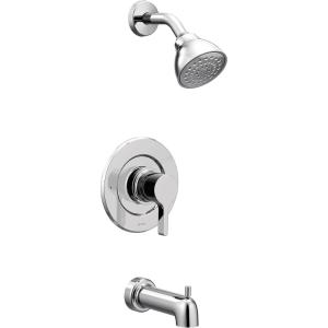 Moen Vichy Chrome Bathroom Tub Shower Faucet System without Valve, T2663EP(1)