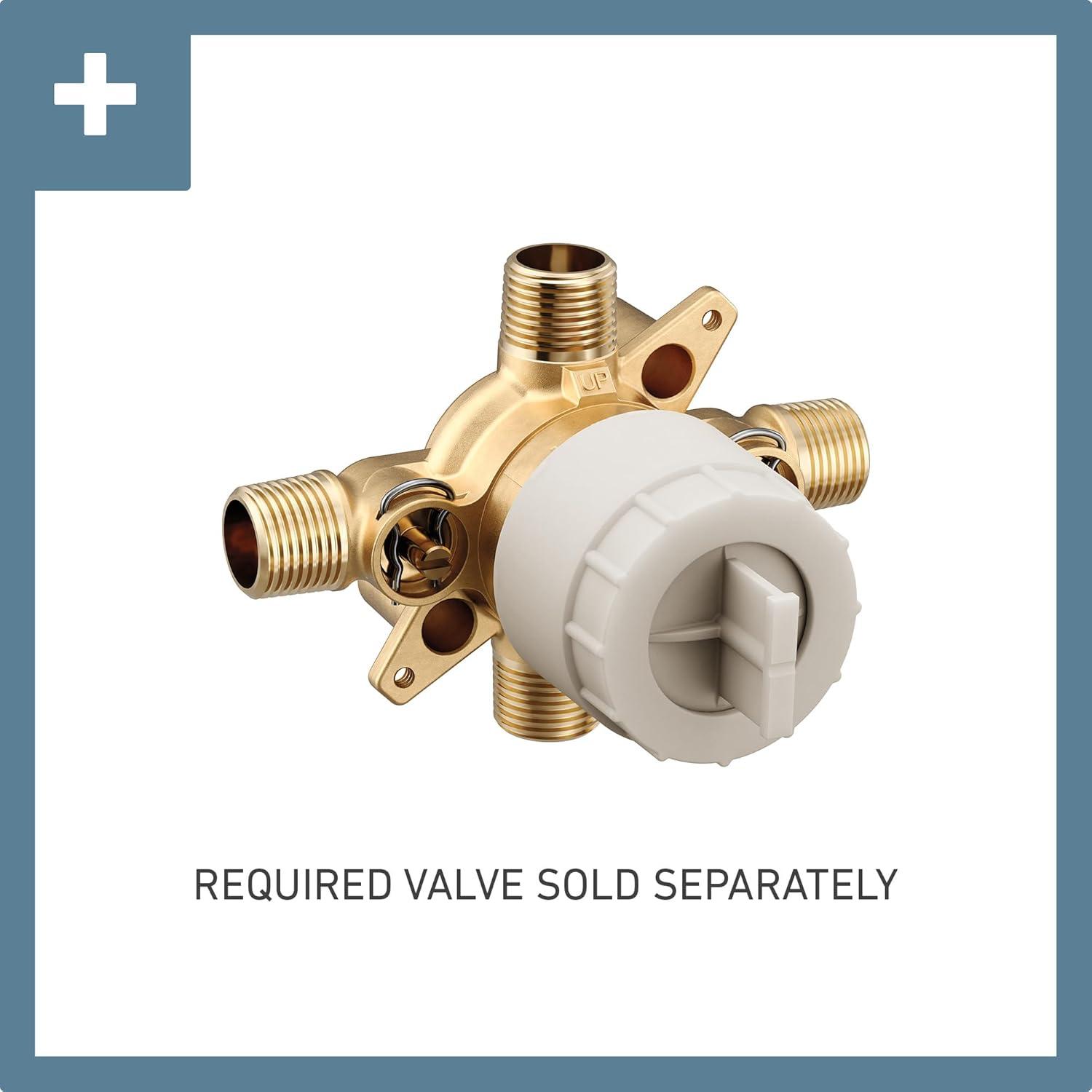 image:imageMoen UTS2713EPBL90 Degree MCORE 2Series 1Handle EcoPerformance Tub and Shower Trim Kit Valve Required