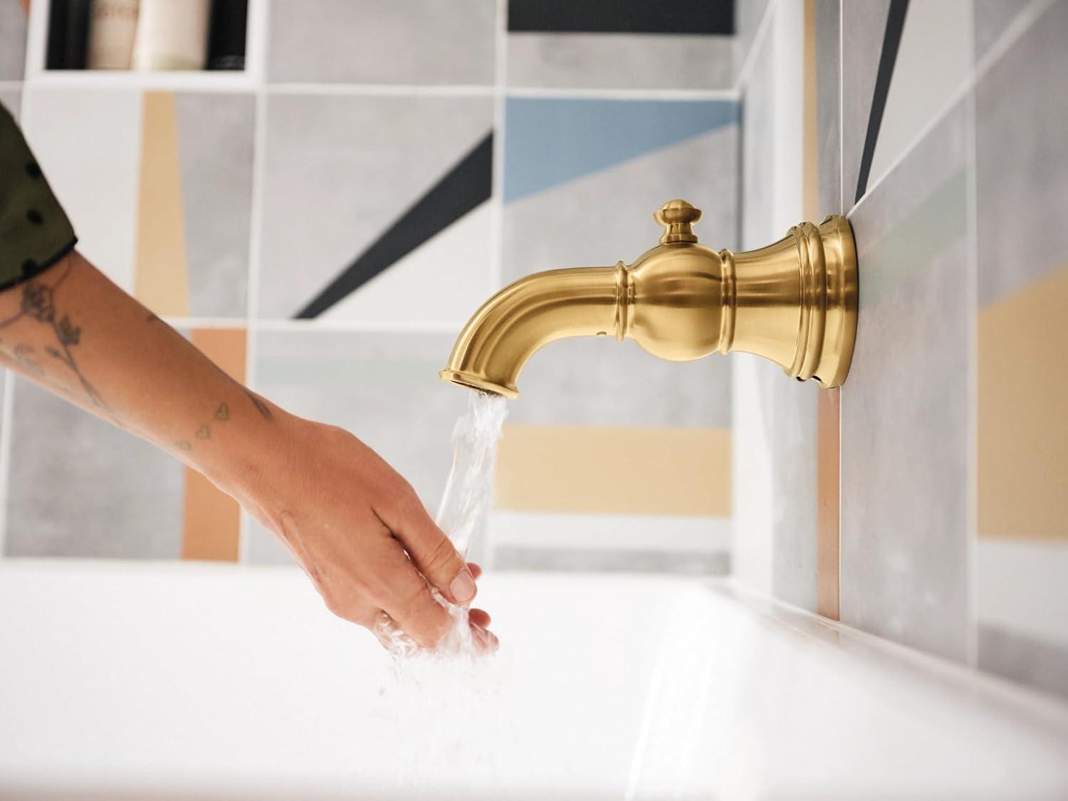 image:imageMoen UTS33103EPBG Weymouth MCORE 3Series 1Handle EcoPerformance Tub and Shower Trim Kit Valve Required Brushed Gold