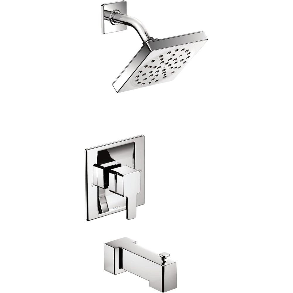 image:imageMoen 90 Degree Chrome PosiTemp Tub and Shower Trim Kit without Valve TS2713