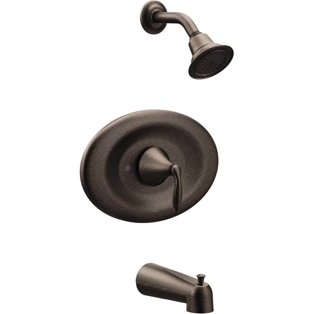 image:imageMoen T2137EP Eva PosiTemp EcoPerformance Tub and Shower Trim Kit Valve Required ChromeOil Rubbed Bronze