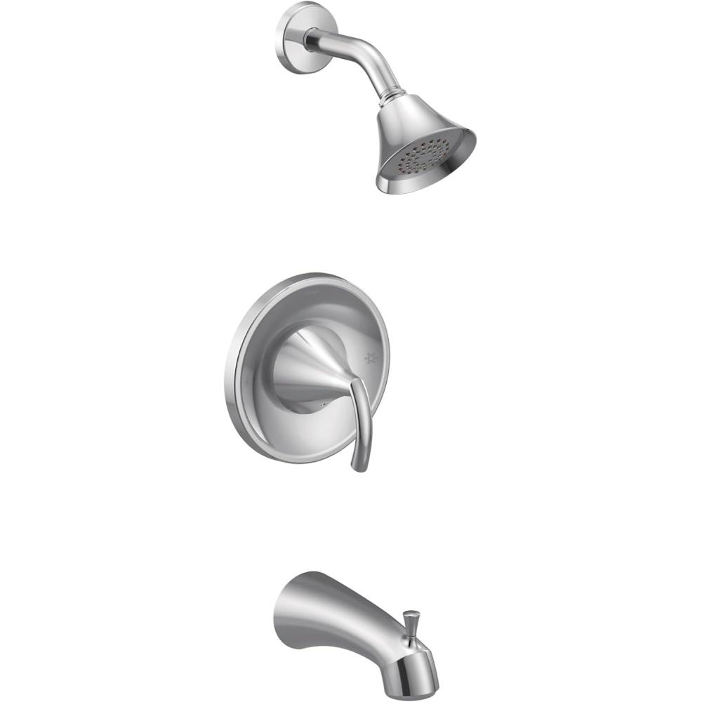 image:imageMoen T2743BN Glyde PosiTemp TubShower Faucet Brushed NickelChrome