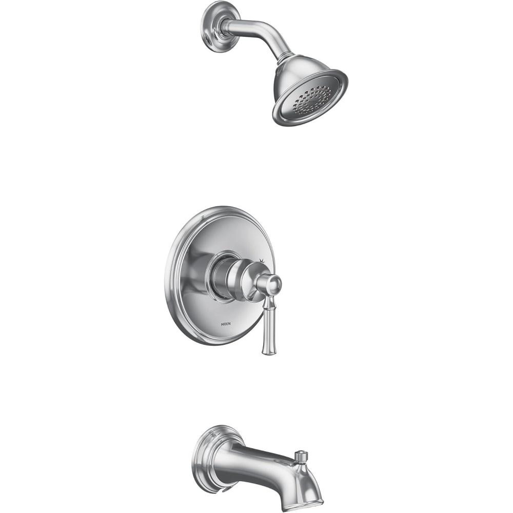 image:imageMoen UT2183EPBN Dartmoor MCORE 2Series 1Handle Tub and Shower Trim Kit Valve Required Brushed NickelChrome
