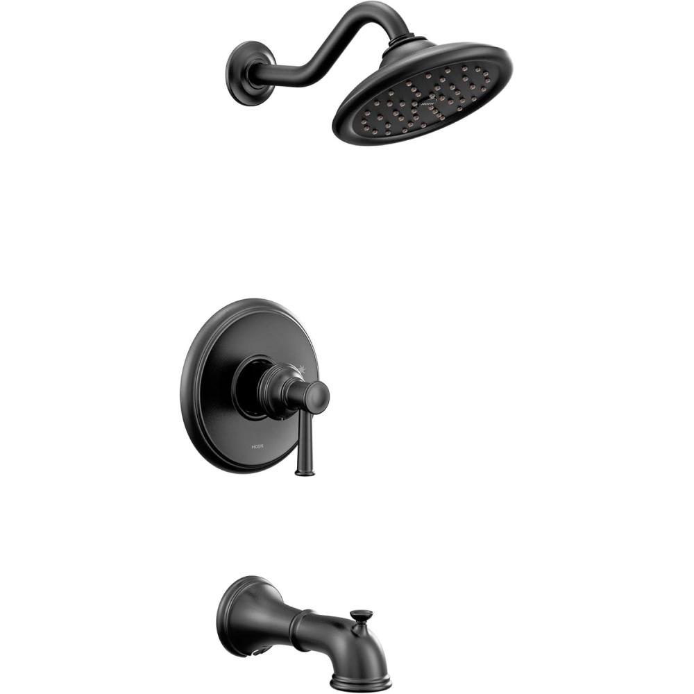 image:imageMoen UT2313EPORB Belfield MCORE 2Series 1Handle Tub and Shower Trim Kit Valve Required Oil Rubbed BronzeMatte Black