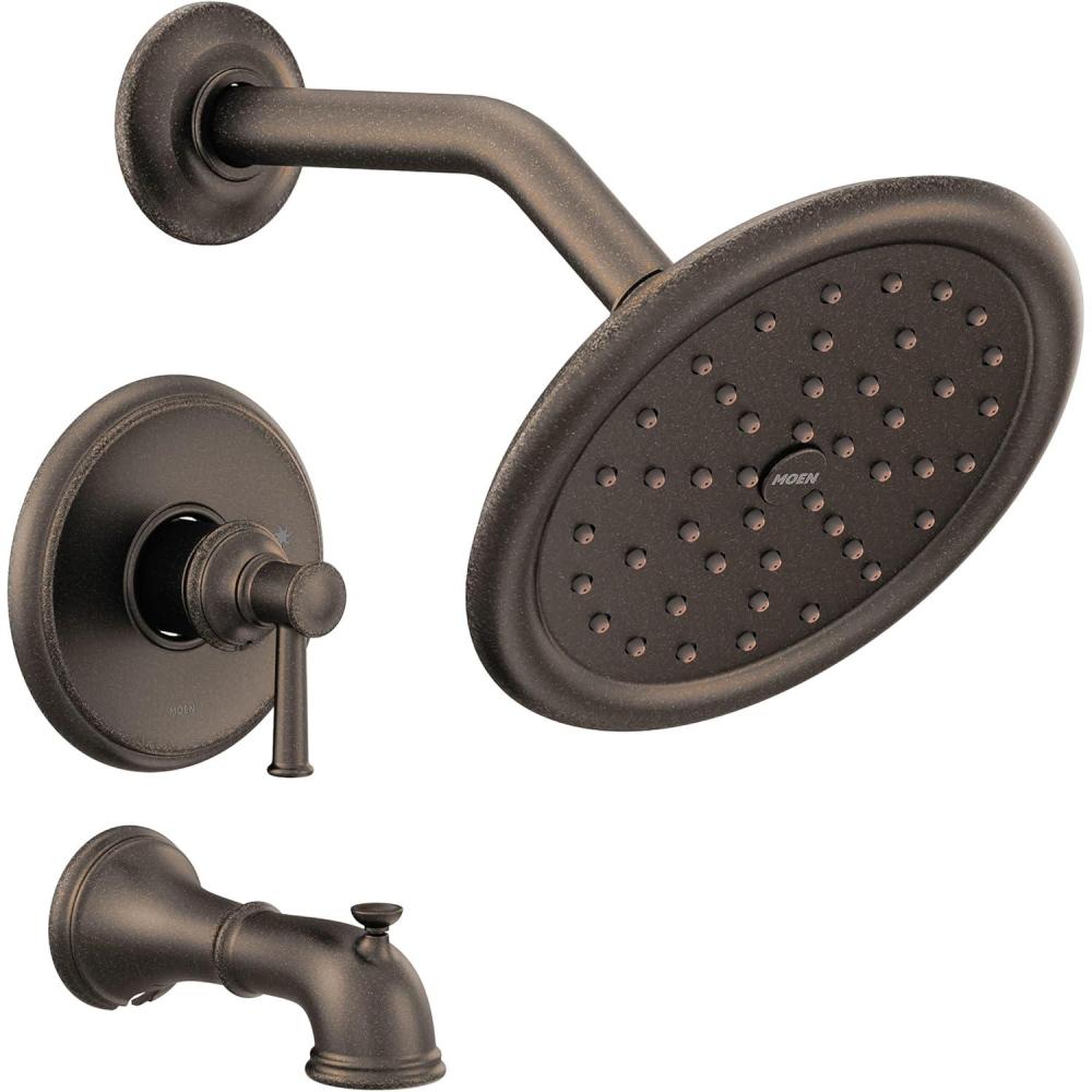 image:imageMoen UT2313EPORB Belfield MCORE 2Series 1Handle Tub and Shower Trim Kit Valve Required Oil Rubbed BronzeOil Rubbed Bronze