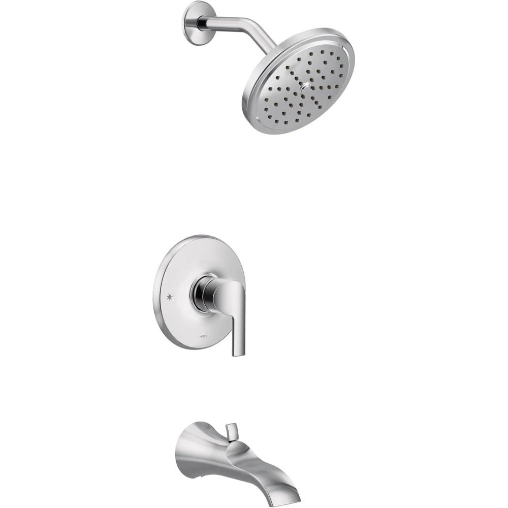 image:imageMoen UTS3203BN Doux MCORE 3Series 1Handle Tub and Shower Trim Kit Valve Required Brushed NickelChrome