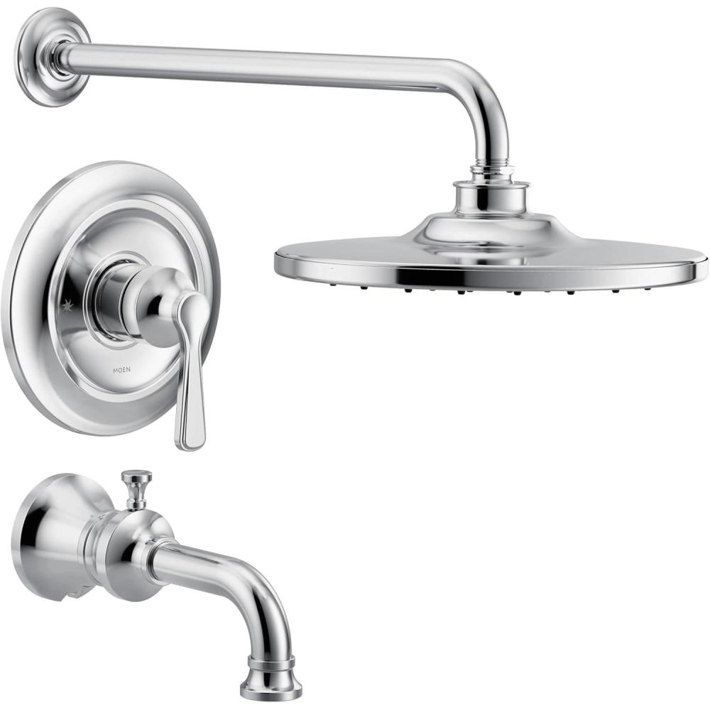 image:imageMoen UTS344303EP Colinet MCORE 3Series 1Handle EcoPerformance Tub and Shower Trim Kit Valve Required Chrome