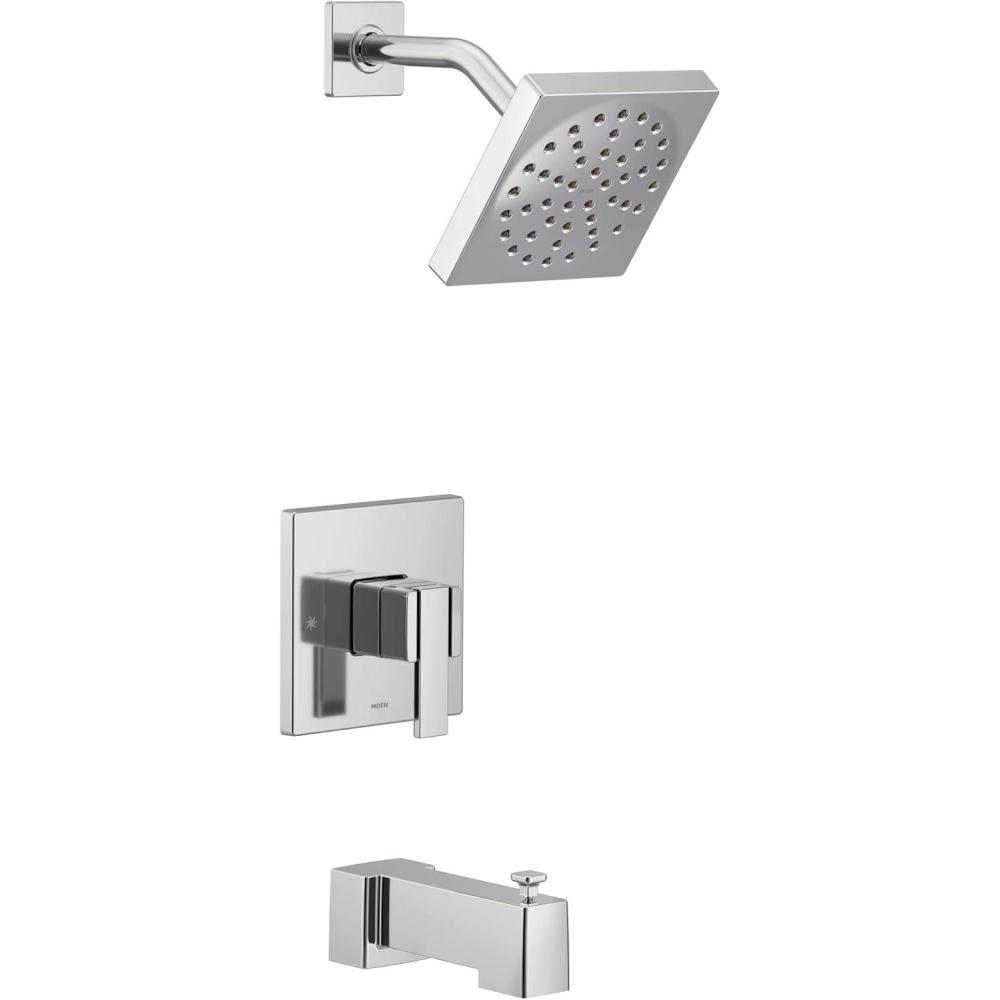image:imageMoen UTS3713EP 90 Degree MCORE 3Series 1Handle EcoPerformance Tub and Shower Trim Kit Valve Required Chrome