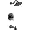 Moen Belfield Matte Black M-CORE 3-Series 1-Handle Tub and Shower Trim Kit, Valve Required, UT3313BL