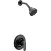 Moen Greenfield Matte Black Single Handle Eco-Performance Tub and Shower Faucet Featuring Shower Head and Lever Handle, Valve Required, T2222EPBL