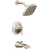 Moen TS2913BN Flara Posi-Temp Pressure Balancing Tub and Shower Trim Kit, Valve Required, Brushed Nickel