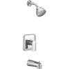 Moen UT2813EPBL Rizon M-CORE 2-Series 1-Handle Tub and Shower Trim Kit, Valve Required, Matte Black(Chrome)