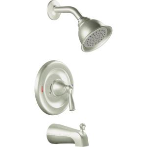 Moen 82733SRN Posi-Temp Pressure Balanced Tub and Shower Trim, Spot Resist Brushed Nickel
