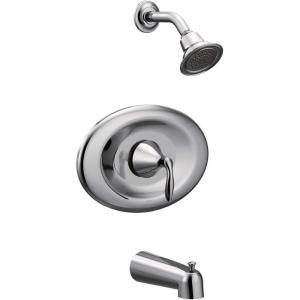 Moen T2137EP Eva Posi-Temp Eco-Performance Tub and Shower Trim Kit, Valve Required, Chrome(Chrome)