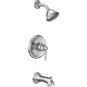 Moen UT2183EPBN Dartmoor M-CORE 2-Series 1-Handle Tub and Shower Trim Kit, Valve Required, Brushed Nickel(Chrome)