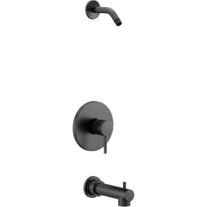 Moen UT2193NHBG Align M-CORE 3-Series 1-Handle Tub and Shower Trim Kit, Valve Required, Brushed Gold(Matte Black)