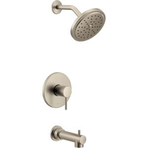 Moen UT3293BG Align M-CORE 3-Series 1-Handle Tub and Shower Trim Kit, Valve Required, Brushed Gold(Brushed Nickel)