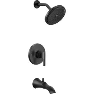Moen UTS3203BN Doux M-CORE 3-Series 1-Handle Tub and Shower Trim Kit, Valve Required, Brushed Nickel(Matte Black)