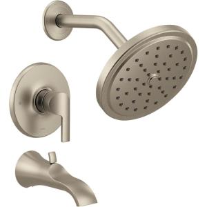 Moen UTS3203EPBN Doux M-CORE 3-Series 1-Handle Eco-Performance Tub and Shower Trim Kit, Valve Required, Brushed Nickel