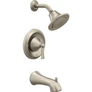 Moen Wynford Oil Rubbed Bronze Posi-Temp Tub and Shower Trim Kit Valve Required, T4503ORB(Brushed Nickel)