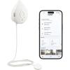 Moen Flo Smart Water Leak Detector, Drip or Flood Sensor Alarm for Home, 1-Pack, White, 920-004(White)