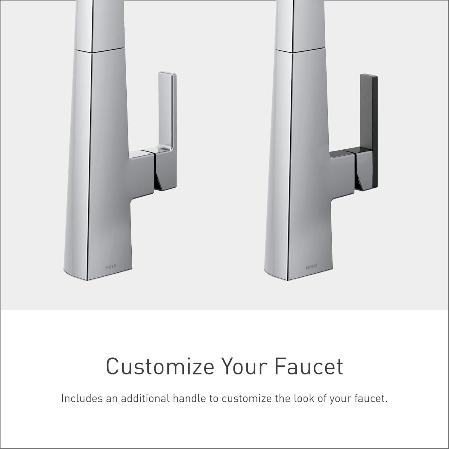 image:imageMoen Nio Chrome Smart Faucet Touchless PullDown Sprayer Kitchen Faucet with Voice and Motion Control S75005EV2C