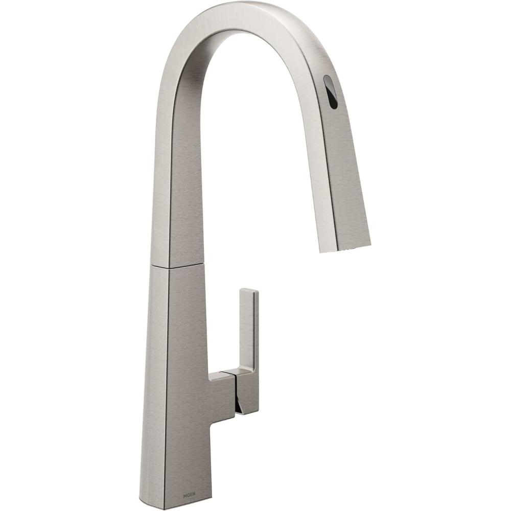 image:imageMoen Nio Spot Resist Stainless Smart Faucet Touchless PullDown Sprayer Kitchen Faucet with Voice and Motion Control S75005EV2SRS
