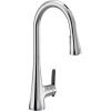 Moen S7235EVC SinemaSmart Faucet Touchless Pull Down Sprayer Kitchen Faucet with Voice Control and Power Boost, Chrome(Chrome)
